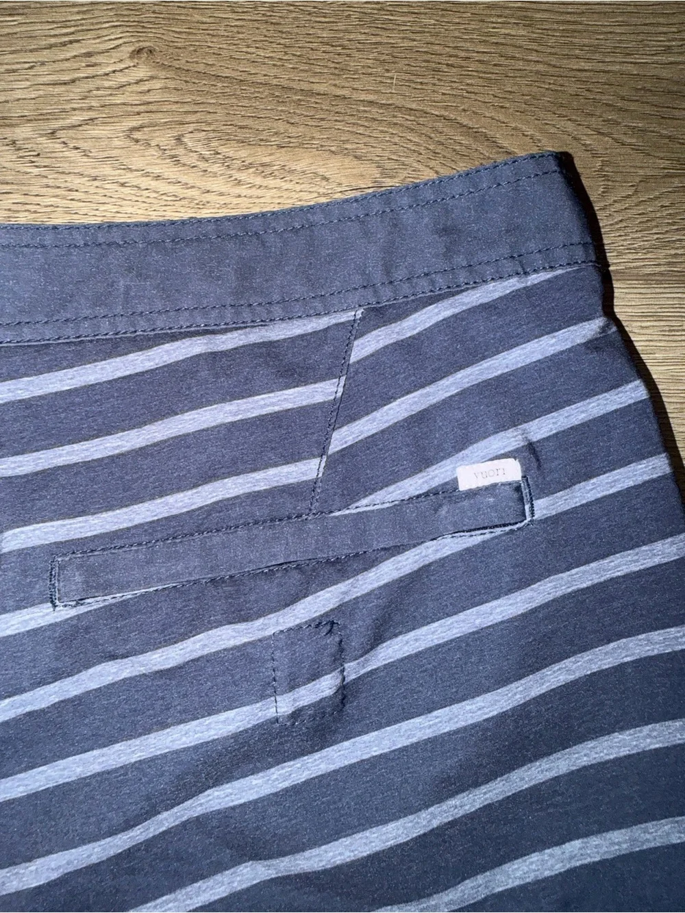 VUORI Blue Striped Men’s Swim Trunks Size 36